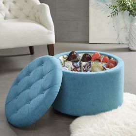 Round Ottoman with Shoe Holder Insert