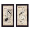 Trendy Decor 4U "Music" Framed Wall Art, Modern Home Decor Framed Print for Living Room, Bedroom & Farmhouse Wall Decoration by Marla Rae