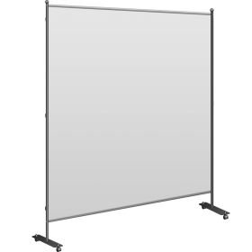 VEVOR Office Partition 71" W x 14" D x 72" H Room Divider Wall w/Thicker Non-See-Through Fabric Office Divider Steel Base Portable Office Walls Divide