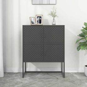 Highboard Anthracite 31.5"x13.8"x39.4" Steel