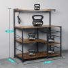 Baker's Rack with Power Outlet; 6-Tier Kitchen Storage Rack; Coffee Bar with Storage Basket; Microwave Oven Stand with 6 S-Hooks; Table Organizer with