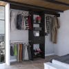 250 Closet System British, Bedroom, Black