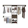 250 Closet System British, Bedroom, Dark Walnut