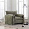 Modern Style Chenille Oversized Armchair Accent Chair Single Sofa Lounge Chair 38.6'' W for Living Room, Bedroom, Matcha Green