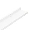 Wall Shelves 2 pcs White 39.4"x3.5"x1.2"