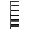 Bellamy 5-Tier Leaning Shelf; Black