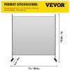 VEVOR Office Partition 71" W x 14" D x 72" H Room Divider Wall w/Thicker Non-See-Through Fabric Office Divider Steel Base Portable Office Walls Divide