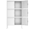 6 Door Metal Accent Storage Cabinet for Home Office,School,Garage