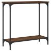 Console Table Brown Oak 29.5"x12"x29.5" Engineered Wood