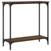 Console Table Brown Oak 29.5"x12"x29.5" Engineered Wood