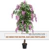 6-Feet Artificial Wisteria Silk Indoor-Outdoor Tree