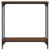 Console Table Brown Oak 29.5"x12"x29.5" Engineered Wood