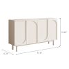 55.1" Modern Arched Door Buffet Wide Sideboard with Storage