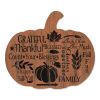 "Grateful" By Artisan Linda Spivey Printed on Wooden Pumpkin Wall Art