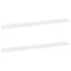 Wall Shelves 2 pcs White 39.4"x3.5"x1.2"