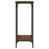 Console Table Brown Oak 29.5"x12"x29.5" Engineered Wood