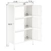 6 Door Metal Accent Storage Cabinet for Home Office,School,Garage