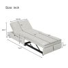 4-in-1 Sofa Bed, Chair Bed, Multi-Function Folding Ottoman Bed with Storage Pocket and USB Port for Small Room Apartment,Living Room,Bedroom,Hallway,W