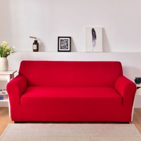 Sofa Cover All-inclusive Non-slip Sofa Slipcover Fabric Craft General (Option: Red-Double)