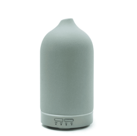 Air Humidifier Dropshipping Ceramic Aroma Diffuser 5 Colors 100ml Ultrasonic Essential Oil Diffuser (Option: AU-Gray)