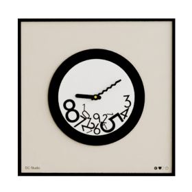 Wall Clock Living Room Home Fashion Quartz (Option: Black-50x50cm)