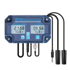 Multi-function With WiFi Online Detection Digital Display PH TDS Temperature EC Acid-base Salinity Meter Test Instrument (Option: 6in1 WiFi-EU)