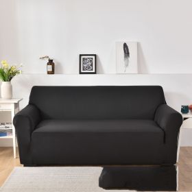 Sofa Cover All-inclusive Non-slip Sofa Slipcover Fabric Craft General (Option: Black-Single)