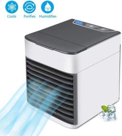 Portable Air Conditioner Fan Desktop Humidifier Electric Fan (Option: Second Generation-USB)