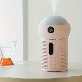 Projection Humidifier Household Bedroom Large Capacity Atmosphere Light Aromatherapy Machine Spray Humidifier (Color: Pink)