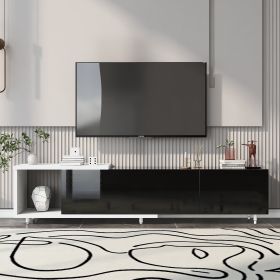 Mondern ,Stylish TV Stand TV Cabinet fot 80+inch TV (Color: Black)