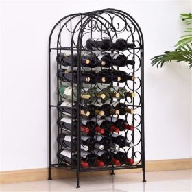 Wine Rack Cabinet (Color: as picture)