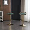 Bar Stools Set of 2 Counter Height Adjustable velvet Padded 360¬∞ Swivel Bar Chairs Modern Industrial Style Barstool for Home Kitchen Island(2PCS/CTN)