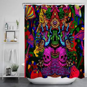 Digital Print-free Bathroom Curtain (Option: YLLHFK04-150x180CM)