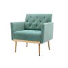 COOLMORE Accent Chair ,leisure single sofa with Rose Golden feet