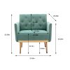 COOLMORE Accent Chair ,leisure single sofa with Rose Golden feet