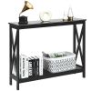 2-Tier Console X-Design Sofa Side Accent Table