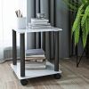 1-Piece Side Table ;  2-Tier Space End Table ; Modern Night Stand;  Sofa table;  Side Table with Storage Shelve