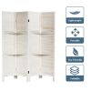 4 Panel Freestanding Folding Hinged Room Divider