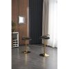 Bar Stools Set of 2 Counter Height Adjustable velvet Padded 360¬∞ Swivel Bar Chairs Modern Industrial Style Barstool for Home Kitchen Island(2PCS/CTN)