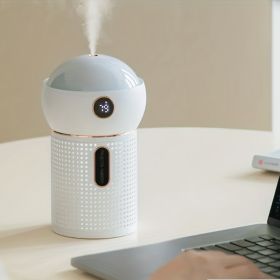 Projection Humidifier Household Bedroom Large Capacity Atmosphere Light Aromatherapy Machine Spray Humidifier (Color: White)