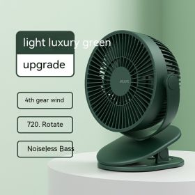 Wall Mounted Silent USB Small Fan (Option: Green patch cord upgrade-USB)