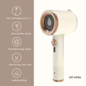 Fabric Steam Engine Handheld Garment Steamer Spray Convenient Wet And Dry Handheld Iron (Option: Beige-Uk)