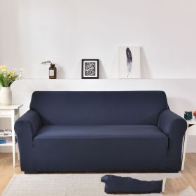 Sofa Cover All-inclusive Non-slip Sofa Slipcover Fabric Craft General (Option: Navy Blue-Double)