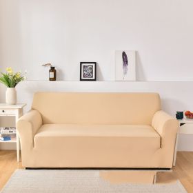 Sofa Cover All-inclusive Non-slip Sofa Slipcover Fabric Craft General (Option: Beige-Four People)